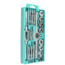 Metric Hand Tap and Die Set Screw Thread Plugs Straight Taper Reamer Tools 20PCS Set