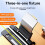 Fiber Optic Cleaver Fiber Optic Cable Stripper High Precision Fiber Cold Connection Cutter for 0.25/0.9/3.0mm Cables 6