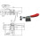 48 Pieces Hand Tool Adjustable Toggle Clamp 201A Antislip Red Horizontal Clamp 201-A Quick Release Heavy Duty Tool 9