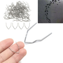 2400Pcs Hot Stapler Staples for Plastic Repair Melt Hot Welding Machine Welding Bumper Car Repair Tool,6 Types