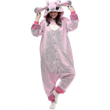 (85, pink) Monster Stitch Costume Pajama Onesie Kigurumi Jumpsuit Nightwear Animal Hoodie-x