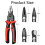 Multifunctional Replaceable Electrician Pliers Wire Stripping Pliers Wire Cutting Needle Nosed Pliers Special Tools 3