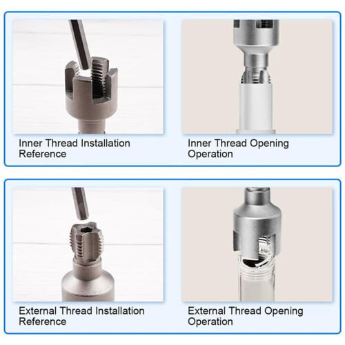 Integrated Internal External Pipe Threading Tool,Pipe Thread Cutting Tool for Plastic PPR Pipe Tap Die Set (1/2in+3/4in) 2