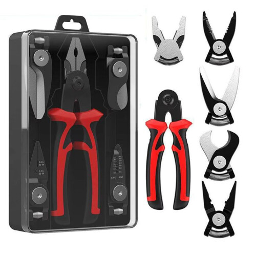 Multifunctional Replaceable Electrician Pliers Wire Stripping Pliers Wire Cutting Needle Nosed Pliers Special Tools 1