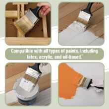 Paint Brushes, 4-Inch,Flat Paint Brushes for Walls, Furniture Paint Brush Set, Wall Paint Brushes for Painting Walls