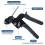 Self-Locking Cable Ties Plier with 150pcs Tie Fastening Strap Cutting Tool Automatic Cable Zip Tensioning Tool 5