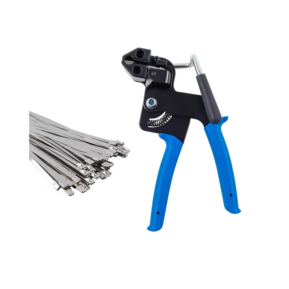 Stainless Steel Cable Tie Pliers With 150 Cable Ties Household Manual Cable Tie Pliers Cutting And Bundling Tools 4712978691949