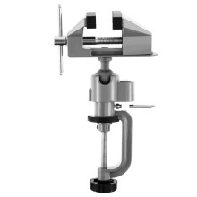 Bench Vise Table Clamp 360 Rotatable Portable Work Bench Vise Fixed Tool for Drilling Woodworking Jewelry Making