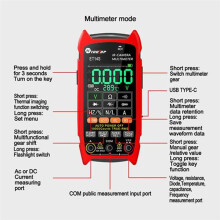 TOOLTOP ET14S 2.8inch Thermal Imager AC/ Current Voltage Multimeter ISR IR Camera Pipeline Heating Electronic Inspect Red