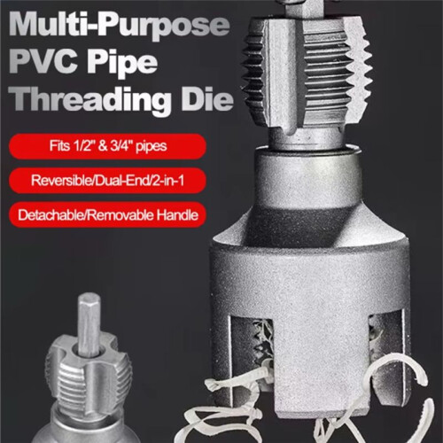 6 Points Pvc Pipe Threader Kit Internal/External Thread Fast Thread Tap PPR Water Pipe Opener Tap Waterpipe Tapping Tool 1