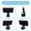 Luz de Trabalho de 8 Polegadas, Lanterna LED Sem Fio para , 18 V 14 V, USB Duplo, Íon de Lítio, Luzes Arquitetônicas Portáteis para Acampamento 7