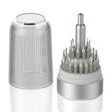 31 in 1 Precision Screwdriver Set Magnetic, Small Compact Repair Tool Kit for Glasses, Electronics, Watches White