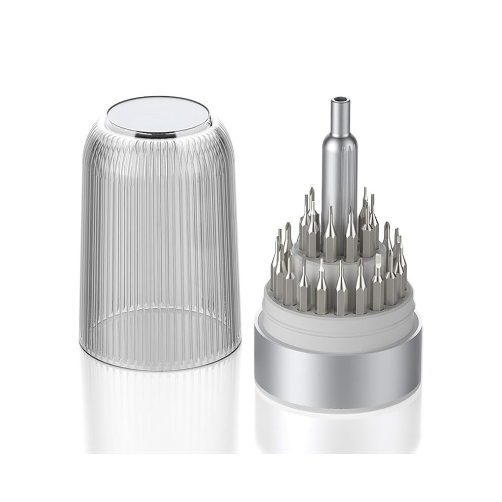 31 In 1 Precision Screwdriver Set Magnetic, Small Compact Repair Tool Kit For Glasses, Electronics, Watches White 6033286487221