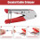 Coax Cable Crimper Tool Kit with 20pcs F Type RG59 RG6 Compression Connectors Coaxial Cable Compression Tool Kit 3