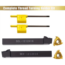 1/2inch SEL1212H16 + SER1212H16 Tool Holders CNC Thread Turning Holders + 16ER/16IR AG60 Carbide Threading Inserts