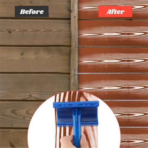 5 Pack Wood Grain Tool,Woodgraining Tool Kit,Texture Pattern with Handle Roller Rubber Empaistic Graining Tool 2