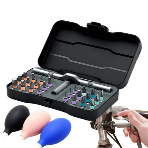 24-in-1 Multifunction Ratchet Screwdriver Set Multi Magnetic Bits  Repair Tool Kit Household Tool for Electronics