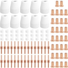 100PCS PT-31 Plasma Cutter Tips Fits CUT-45 CUT-50 CT-312 MIG205MP, Plasma Cutter Consumables with Plasma Cutter Torch