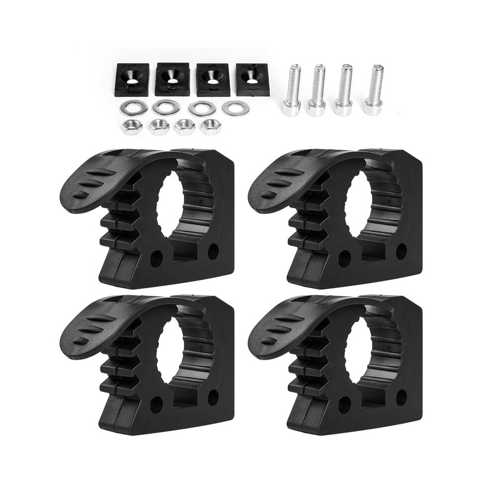 4 Pcs Quick Release Rubber Clamp Fist Mount Clamps Mounting Kit 1-1/5Inch To 1-1/2Inch Diameter Tool Handles For Trucks 6033107851583