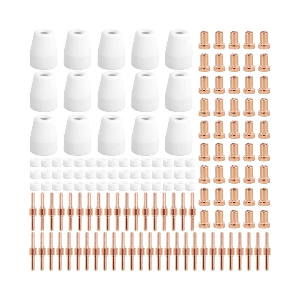 150Pcs Pt-31 Plasma Cutter Tips Fits Cut-45 Cut-50 Ct-312 Mig205mp, Plasma Cutter Consumables With Plasma Cutter Torch 4712586070976