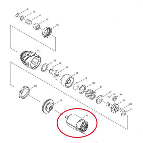 629163-9 Motor  12V Rotor for  TD110D TD110 Drill Driver Screwdriver