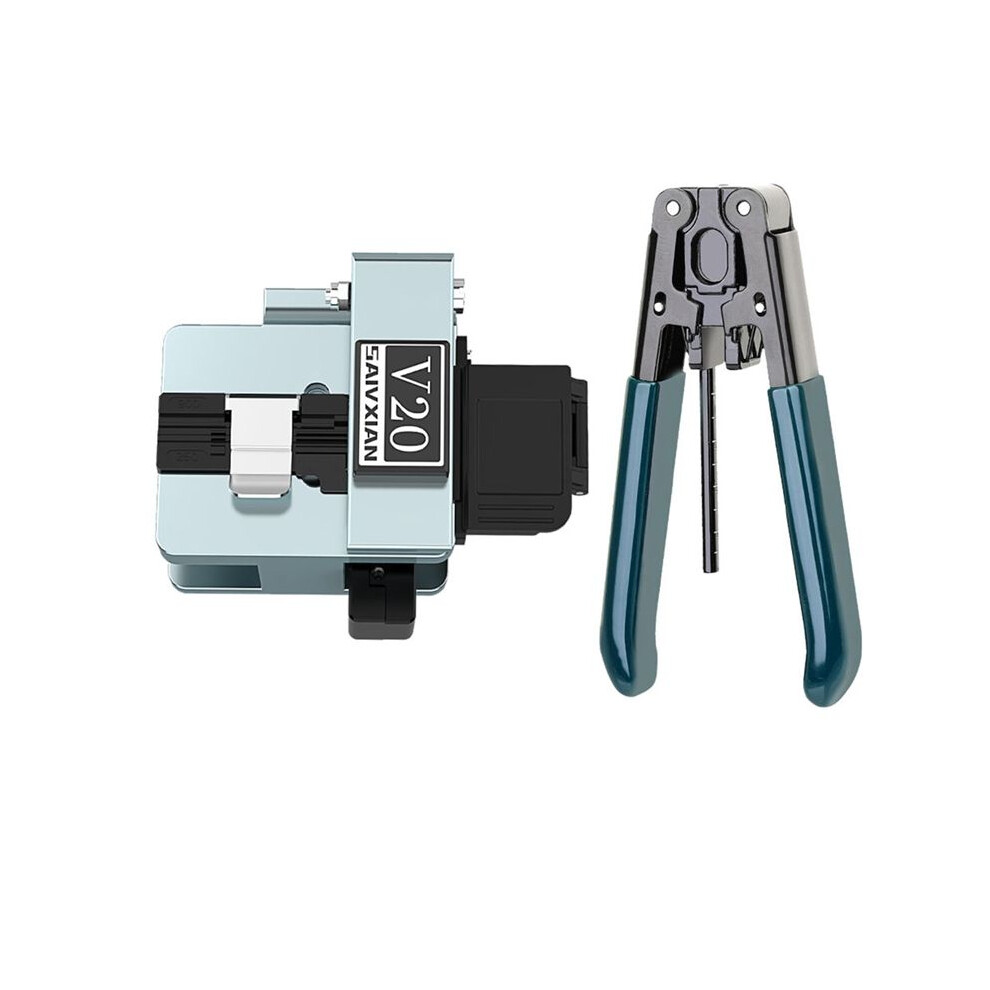 Saivxian V20 High Precision Fiber Cleaver Fiber Optic Cable Cutting Knife With Stripper Fttt Cutter Tool For Telecommunication 6032985068748