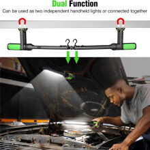 Work Light for Mechanic, 2400LM LED, 4400mAh Rechargeable, Magnetic, Underhood Work Light with Hooks for Car Repairing