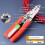 Multifunctional Wire Stripper with Electrical Test Pen Cable Cutter Crimper Tool, Electrical Folding Pliers for Cutting 6