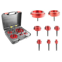 8Pcs Pvc Pipe Reamer Kit,Pipe Fitting Tool:1/2In,3/4In,1In,1-1/4In,1-1/2In,2In,3In,4In Aluminum ,PVC Fitting Saver
