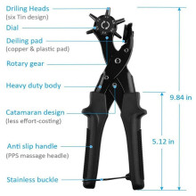 Belt Punch Multifunctional Punching Pliers Belt Pants Belt Watch Belt Eyelet Punching Pliers Factory Punching