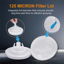 Paint Cup for HVLP and LVLP , 28 Ounce (800ml) Kit with 50 Cups and Lids System, 1 Hard Cup Retainer and 20 Plugs