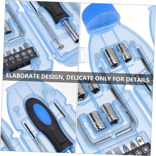 1set Bottle-Design Screwdriver Tool Set Hand Tool Kit for Use Comfortable Design for Professional Repairs 1