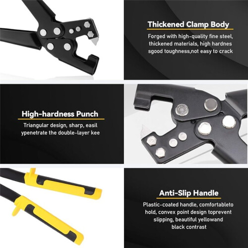 Professional Stud Crimper Steel Fastening Work Keel Board Drywall Stud Crimping Forceps 2
