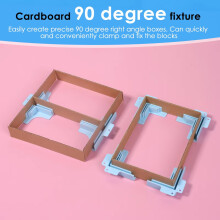 Guide D'Angle Durable 8 Pièces pour Boîte en Aggloméré, Outil de Serrage à Angle Droit pour Épaisseurs de Papier de 1 mm, 1,5 mm, 2 mm et 3 mm A