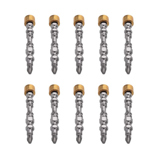 10X PH2 Hardness 65MM   Screwdriver Bit Double  Electric Screwdriver Phillips with Magnetic Ring