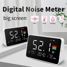 Digitaler Schallpegelmesser mit Großem LCD-Bildschirm, Desktop-Dezibel 30-130 DBA, Digitaler Geräuschmesser, Dezibel-Überwachungstester