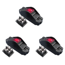 3X 30A 220V JR-617 Wodoodporna Linia średni Przełącznik Przełącznik Linii Płaska Okrągła Linia Srebrny Styk Podwójnie Cięty Odporny na Kurz