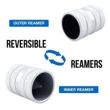 Pipe Reamer Tool Burrs Remover Internal & External Trimmer Reamer Cleaning for Copper/PVC Pipe & Air Conditioning Pipe