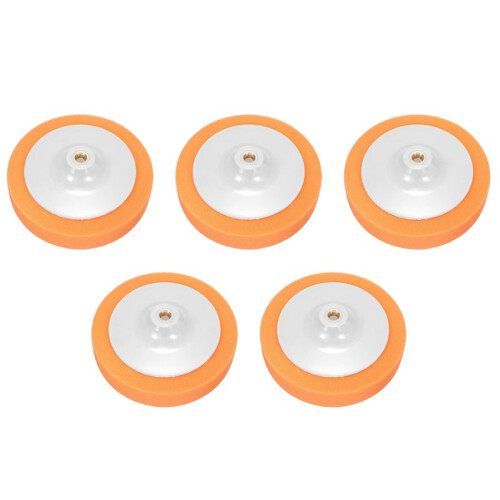 5pcs 7 Inch 180mm Car Polishing Buffing  Mop Pad Soft Sponge with M14 Thread