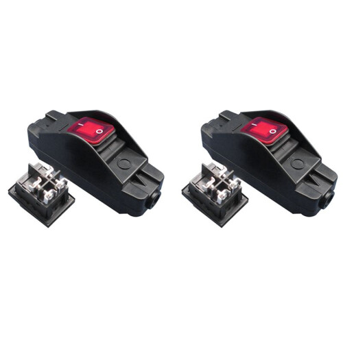 2X 30A 220V JR-617 Waterproof  Medium    Flat Round  Silver Contact Double Cut Dust-Proof