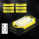 Portable LED Work Light with Double Magnets Adjustable Rechargeable Flashlight for Charging Mobile Green 10