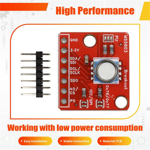 GY-MS5803-14BA Fluid Liquid Gas Pressure Height Sensor Breakout Module Waterproof Pressure Sensor for 2