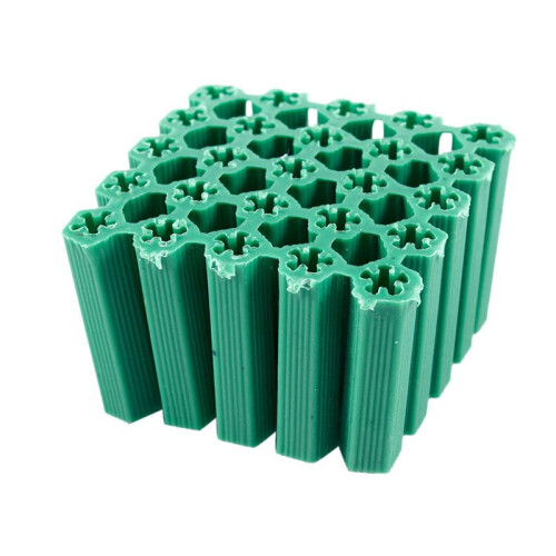 Mounting Screws Green 6 mm Non-Slip Plastic Dowel 200 Pieces 2