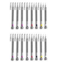 16PCS Professional Screwdriver Set Precision Screwdriver Kit 0.6-1.6mm for Watch Eyeglasses Electronics Repair
