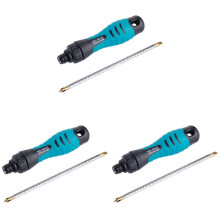 3X PENGGONG 2In1 Precision Adjustable Ratchet Screwdriver Set Two-Way Slotted Phillips Magnetic Screwdriver Bits