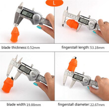 3X Gardening Silicone Thumb Knife with Finger Cots Thumb Knife Picker for Fruits Vege-L