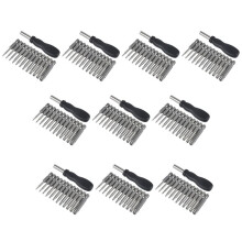 120 Pack Torx Screwdriver Bit Set 1/4 Inch Hex Shank T5-T40 Star Screwdriver Tool Kit with 1 Pack Handle