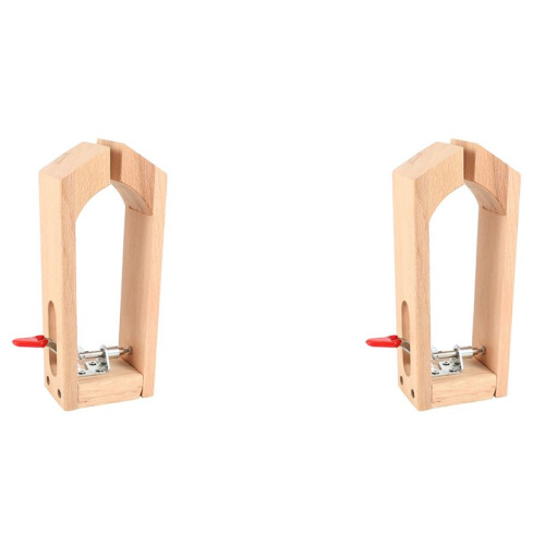 2X Leather  Retaining Clip Wood Tools Hand Tool Set Table Desktop Stitching Sewing Lacing  Horse Clamp Tools