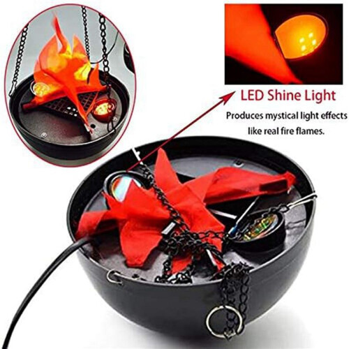 2X 3D Fake-Fire Light,Hanging LED Flame Light,Artificial LED Silk Flame Stage Effect Light Realistic Campfire Lamp Prop