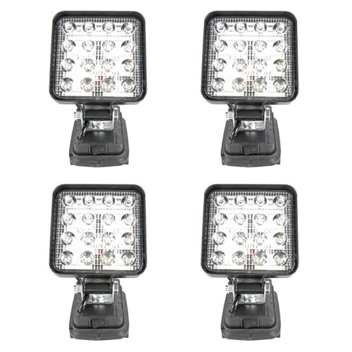 4X Luz de Trabalho LED de 4 Polegadas para Bateria de 18V Luz de LED para Loja Local de LED para Luz de Trabalho